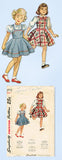 1940s Vintage Simplicity Sewing Pattern 2715 Uncut Baby Girls Jumper Dress Sz 1