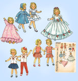 1950s Vintage Simplicity Sewing Pattern 2717 12 Inch Shirley Temple Doll Clothes