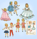 1950s Vintage Simplicity Sewing Pattern 2717 Uncut 17 Inch Shirley Temple Doll Clothes