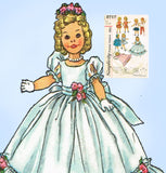1950s Vintage Simplicity Sewing Pattern 2717 Uncut 17 Inch Shirley Temple Doll Clothes