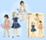 Simplicity 2718: 1950s Toddler Girls Dress or Gown Size 2 Vintage Sewing Pattern - Vintage4me2