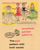 Simplicity 2744: 1950s 10in Little Miss Revlon Doll Clothes Set Vintage Sewing Pattern