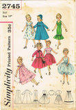 Simplicity 2745: 1950s Uncut 14in Miss Revlon Doll Clothes Set Vintage Sewing Pattern