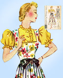 1930s Vintage Simplicity Sewing Pattern 2474 Uncut Misses Dress or Gown Sz 34B from Vintage4me2