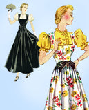 1930s Vintage Simplicity Sewing Pattern 2474 Uncut Misses Dress or Gown Sz 34B from Vintage4me2