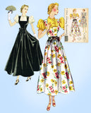 1930s Vintage Simplicity Sewing Pattern 2474 Uncut Misses Dress or Gown Sz 34B from Vintage4me2