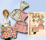 1950s Vintage Simplicity Sewing Pattern 2750 Uncut Misses Apron Size Medium