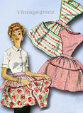1950s Vintage Simplicity Sewing Pattern 2750 Uncut Misses Apron Size Medium