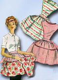 1950s Vintage Simplicity Sewing Pattern 2750 Uncut Misses Apron Size Medium