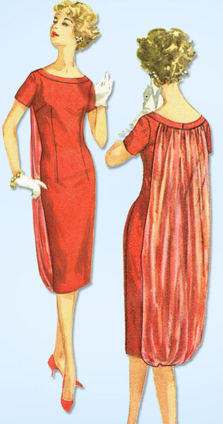 1950s Vintage Simplicity Sewing Pattern 2764 Uncut Misses Cocktail Dress Sz 36 B