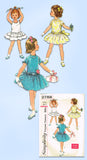 1950s VTG Simplicity Sewing Pattern 2788 Uncut Toddler Girls Dress & Slip Sz 2