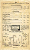 1930s Original Vintage Simplicity Pattern 2824 Misses Afternoon Dress Sz 36 Bust