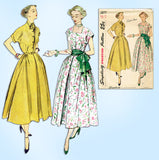 1940s Vintage Simplicity Sewing Pattern 2877 Uncut Misses Simple Dress Size 32 B