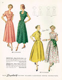 1940s Vintage Simplicity Sewing Pattern 2877 Uncut Misses Simple Dress Size 32 B