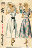1940s Vintage Simplicity Sewing Pattern 2888 Uncut Misses Afternoon Dress Sz 32B