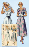 1940s Vintage Simplicity Sewing Pattern 2888 Uncut Misses Afternoon Dress Sz 32B