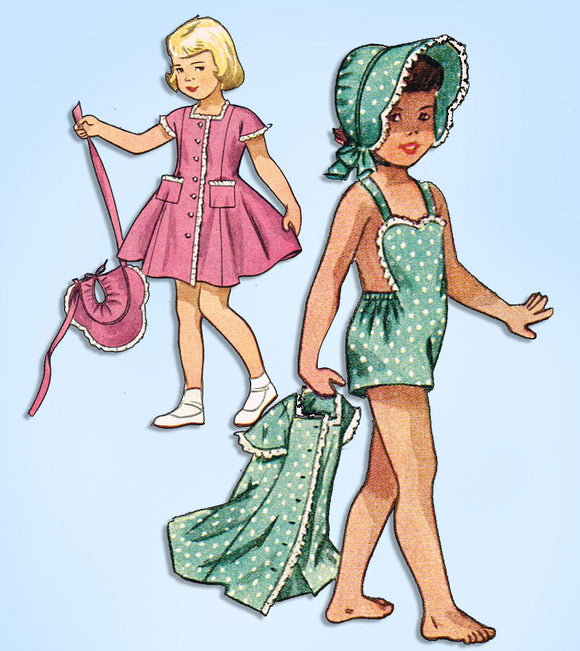 Simplicity Pattern 2980 Toddler Girls Romper Size 2