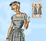 Simplicity 2908: 1940s Uncut Misses Easy Day Dress Sz 30B Vintage Sewing Pattern