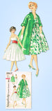 1950s Vintage Simplicity Sewing Pattern 2917 Misses Cocktail Dress & Coat Sz 34B