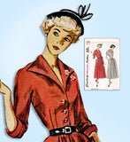 1940s Vintage Simplicity Sewing Pattern 2920 Uncut Misses Dress Big Pockets 32 B