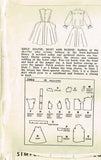 1950s Vintage Simplicity Sewing Pattern 2932 Sub Teen Girls Sun Dress Sz 8s 28B