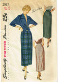 1940s Vintage Simplicity Sewing Pattern 2937 Misses Skirt & Blouse Size 30 Bust - Vintage4me2