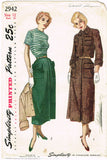 1940s Vintage Simplicity Sewing Pattern 2942 Misses Bolero Suit Size 12 30 Bust