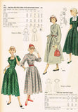 Simplicity 2973: 1940s Easy Uncut Misses Dress Sz 32 B Vintage Sewing Pattern