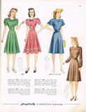 1930s Vintage Simplicity Sewing Pattern 3008 Misses Dress w Basque Waist Sz 36 B - Vintage4me2