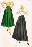 1940s Vintage Simplicity Sewing Pattern 3015 Uncut Misses Evening Skirt Sz 28 W