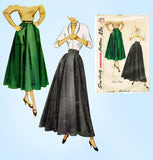 1940s Vintage Simplicity Sewing Pattern 3015 Uncut Misses Evening Skirt Sz 28 W