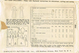 1940s Original Vintage Simplicity Pattern 3032 Uncut Misses Afternoon Dress 33B