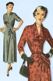1940s Original Vintage Simplicity Pattern 3032 Uncut Misses Afternoon Dress 33B