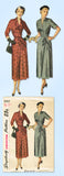 1940s Original Vintage Simplicity Pattern 3032 Uncut Misses Afternoon Dress 33B