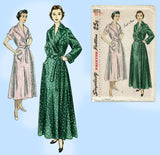 Simplicity 3072: 1950s Easy Misses Housecoat or Robe 37 B Vintage Sewing Pattern