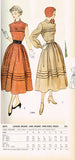 1940s Vintage Simplicity Sewing Pattern 3075 Misses Tucked Sun Dress Size 32 B