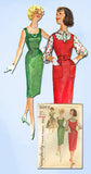 1950s Vintage Simplicity Sewing Pattern 3077 Uncut Misses Wiggle Dress Size 11