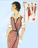 1960s Vintage Simplicity Sewing Pattern 3083 Reversible Wrap Skirt or Jumper 31B