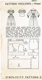 Simplicity 3145: 1950s Misses Skirt & Peasant Blouse Sz 30 B Vintage Sewing Pattern