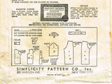 Pattern Piece Layout for Simplicity 3156