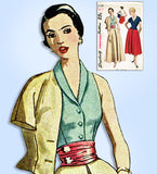 1950s Vintage Simplicity Sewing Pattern 3159 Uncut Misses Dressy Suit Sz 32 Bust
