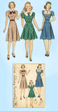 1930s Vintage Simplicity Sewing Pattern 3174 Junior Misses Street Dress Sz 32 B - Vintage4me2