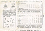 1950s Vintage Simplicity Sewing Pattern 3179 Toddler Girls Party Dress Size 7