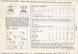 1950s Vintage Simplicity Sewing Pattern 3179 Toddler Girls Party Dress Size 3