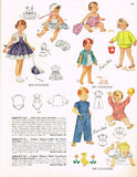 1950s Vintage Simplicity Sewing Pattern 3181 Baby Boys Romper or Coveralls Sz 1 - Vintage4me2