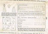 1950s Original Vintage Simplicity Sewing Pattern 3200 Misses Skirt & Blouse 34 B