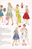 1950s Vintage Simplicity Sewing Pattern 3215 Uncut Girls Sun Dress & Jacket Sz10 - Vintage4me2