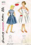 1950s Vintage Simplicity Sewing Pattern 3215 Uncut Girls Sun Dress & Jacket Sz10 - Vintage4me2