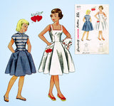 1950s Vintage Simplicity Sewing Pattern 3215 Uncut Girls Sun Dress & Jacket Sz10 - Vintage4me2