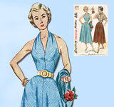 1950s Vintage Simplicity Sewing Pattern 3238 Misses Sun Dress & Topper 29B